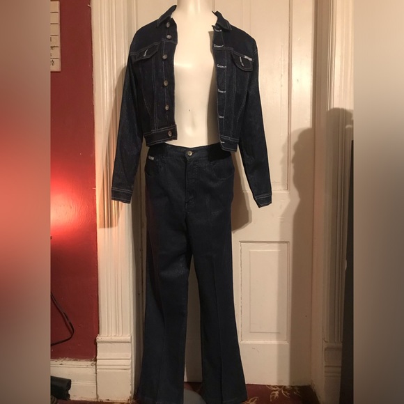 VTG womenβs RTV 2 pc stretchable denim jeans. Size: XL 18 1/2β - 20 1/2β - Picture 12 of 15